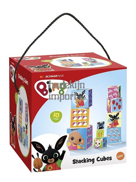 Bing stapel kubussen. 3+. 15x15x5 cm