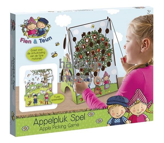 Fien & Teun Appeltjes plukken spel. 3+