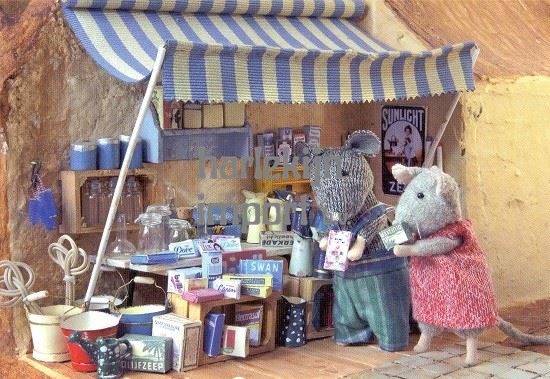 Het Muizenhuis Ansichtkaart Marktkraam