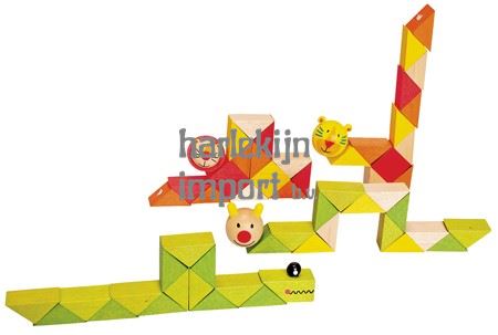 Houten flexi dier. 4 assortie. 3+