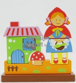 Puzzel roodkapje magnetisch