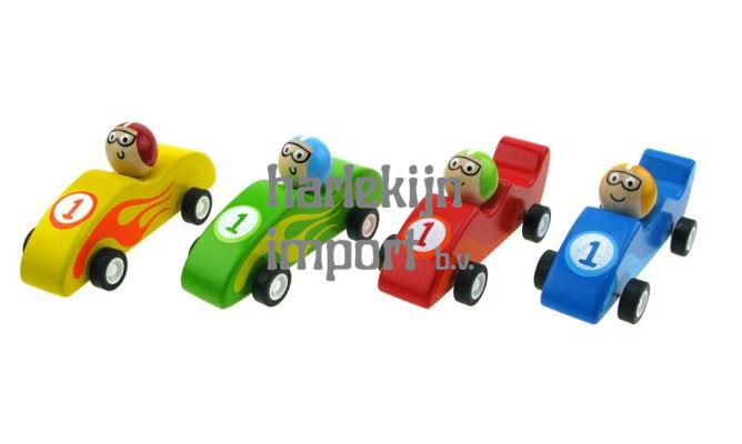Raceauto pull back kleur 4 assortie. 3+
