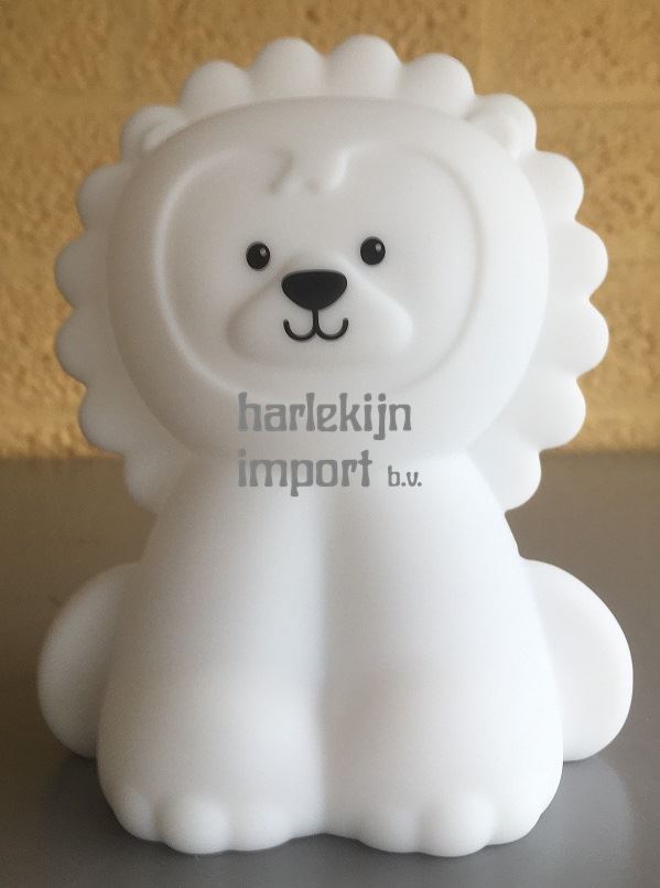 Nachtlamp silicone Leeuw. 1+