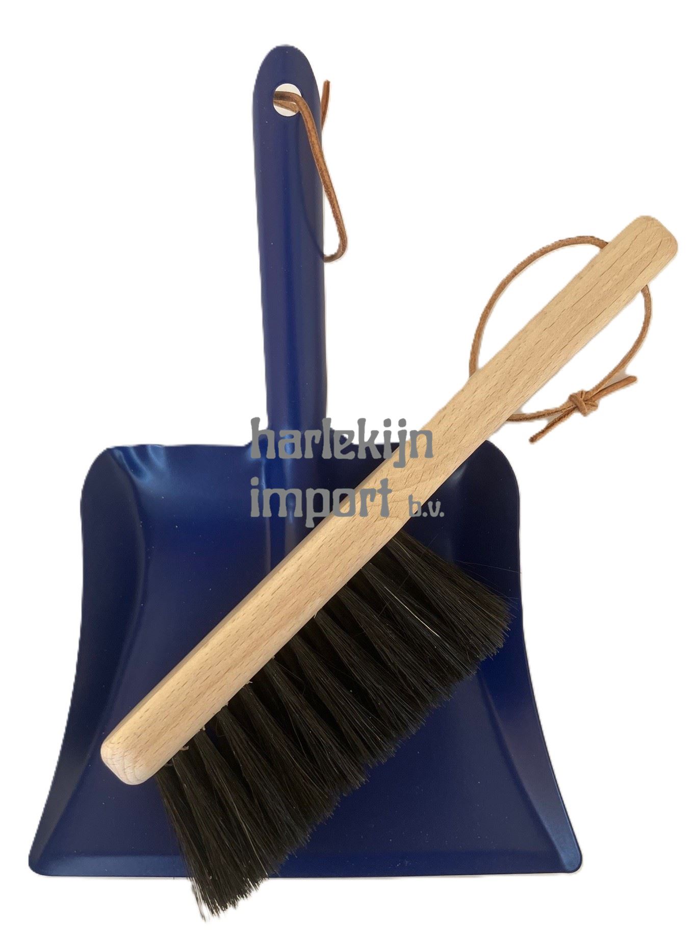 Kinder blik blauw en kinderhandbor 24 cm