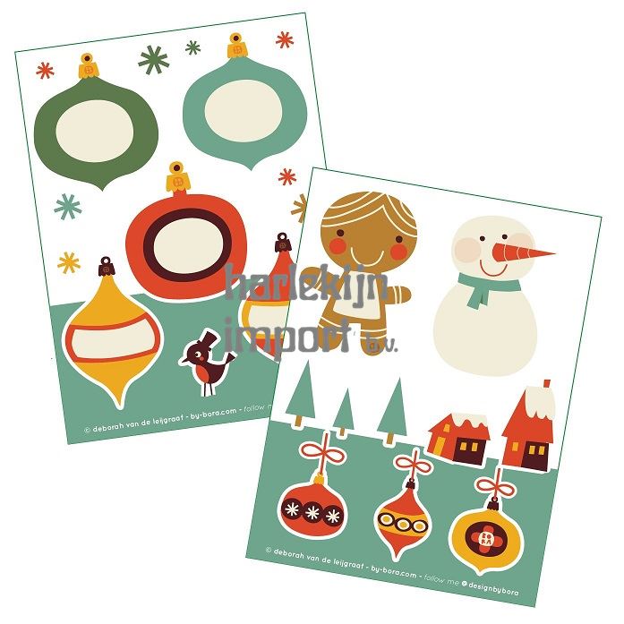 Bora Stickervellen 2 x A6. A Vi (5 sets)
