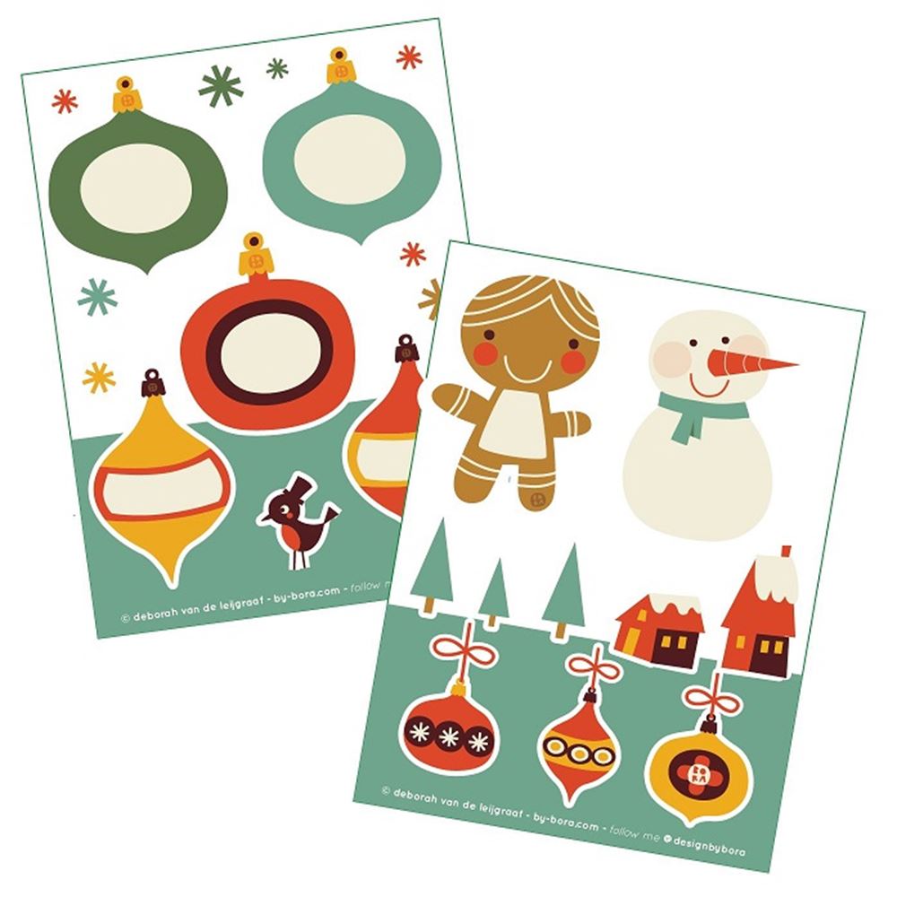 Bora Stickervellen 2 x A6. A Vi (5 sets)