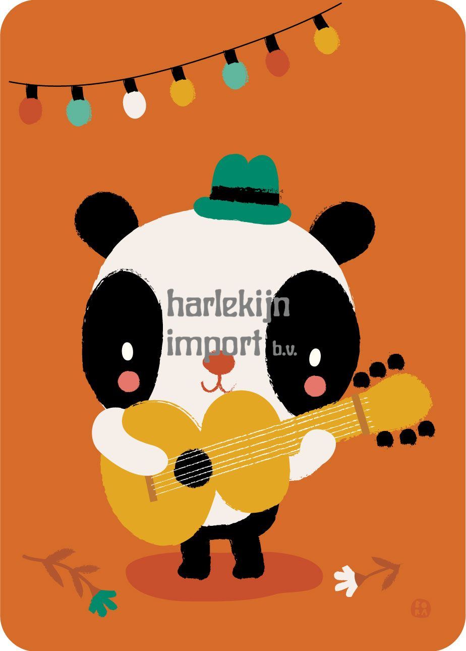 Bora Panda songwriter ansichtkaart