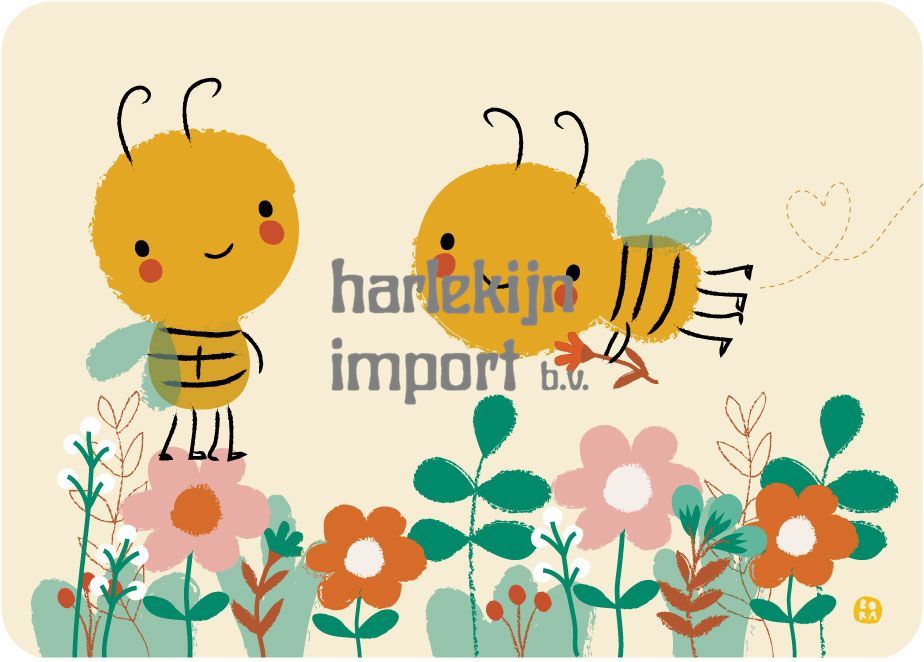 Bora Save the bees ansichtkaart