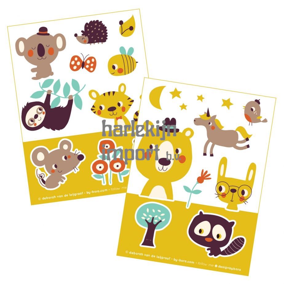 Bora Stickervellen 2 x A6. Hide and Seek