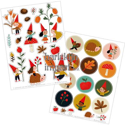 Bora Stickervellen 2 x A6. Frie (5 sets)