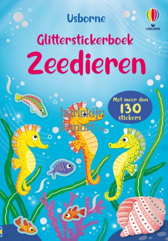 Glitterstickerboek: Zeedieren 3+