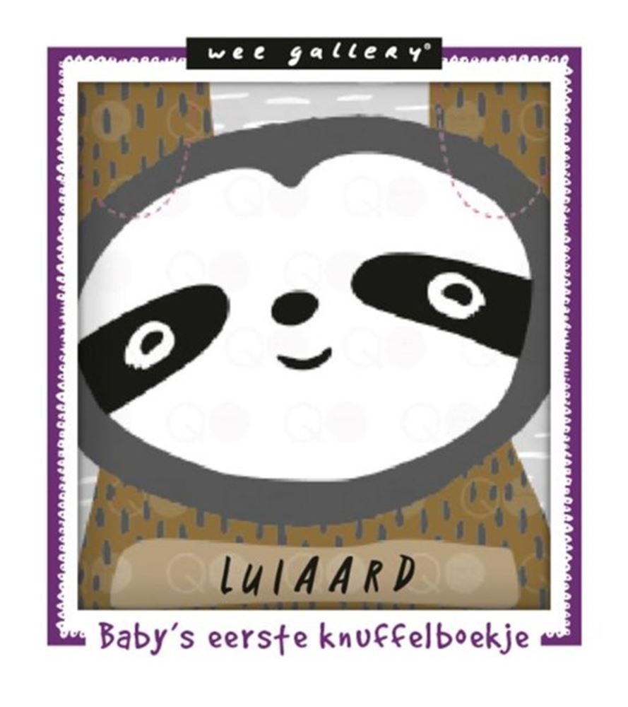 Wee gallery Stoffen knuffelboekje luiaar