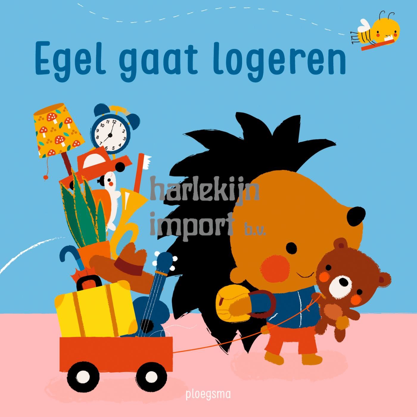 Egel gaat logeren. Kartonboek. 2+