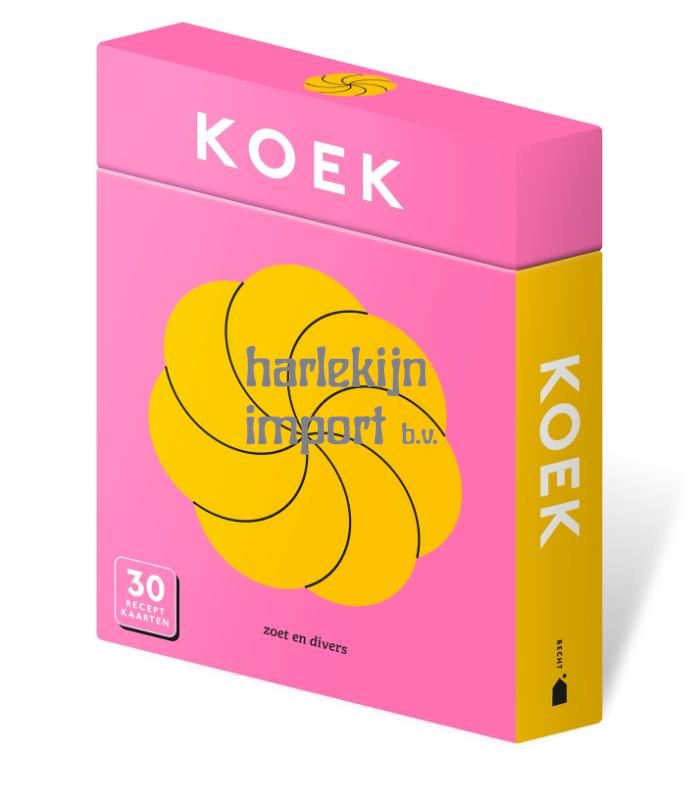 30 receptenkaarten: Koek.Volwassene