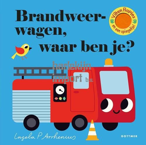 Brandweerwagen, waar ben je (karton). 2+ afbeelding