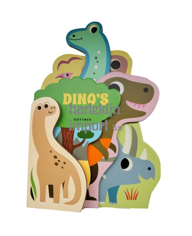 Kartonboek Dino's 2+