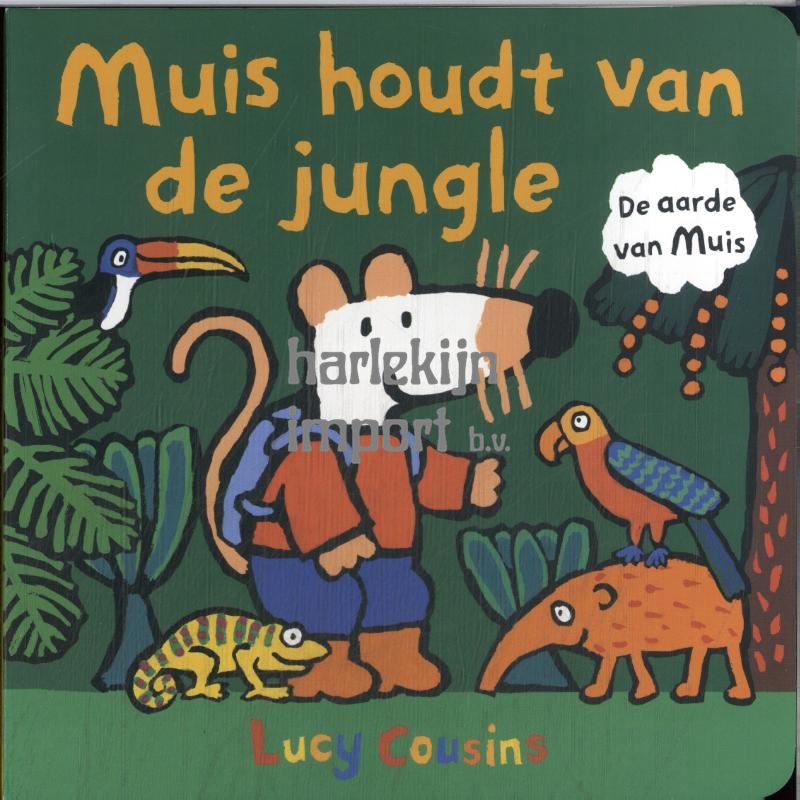 Kartonboek: Muis houdt van de jungle 2+