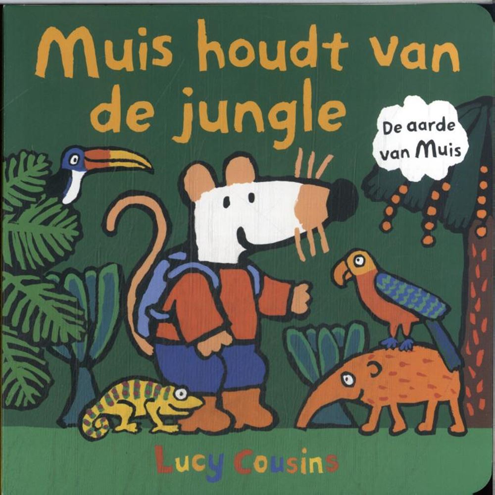 Kartonboek: Muis houdt van de jungle 2+