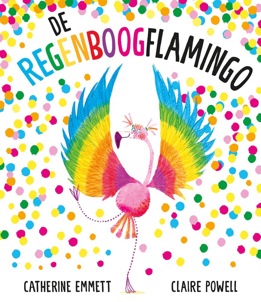 Prentenboek: De regenboogflamingo. 3+