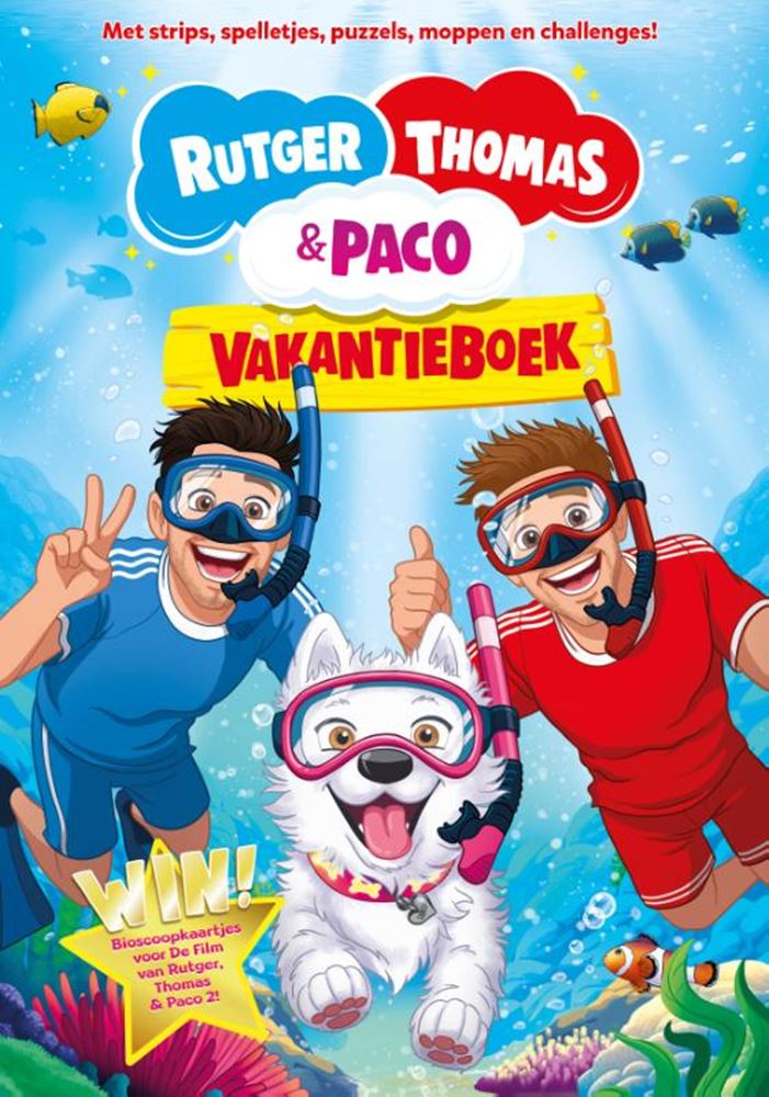 Het vakantieboek van Rutger, Thomas en P