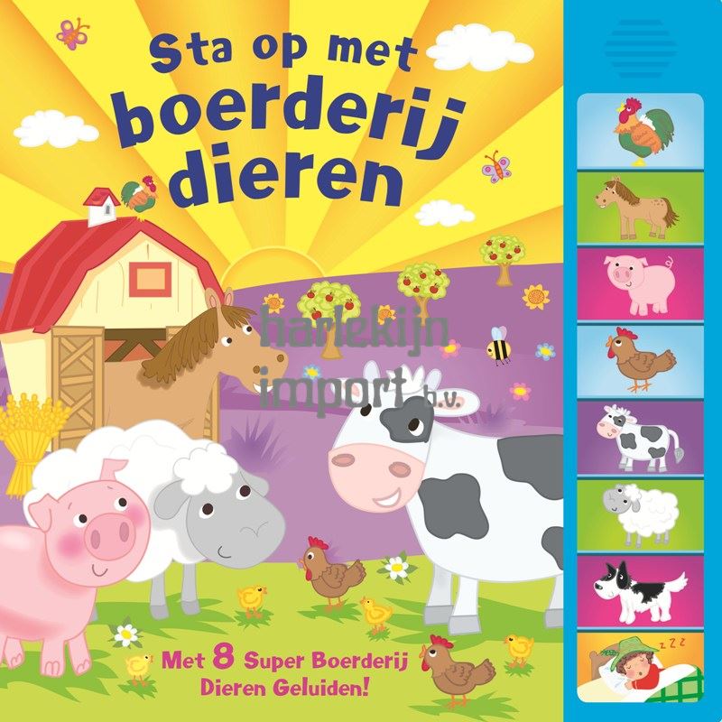 Rebo Publishers Geluidenboek: sta op met boerderijdieren