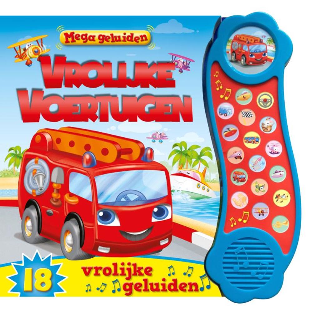 Rebo Publishers Mega geluidenboek - vrolijke voertuigen
