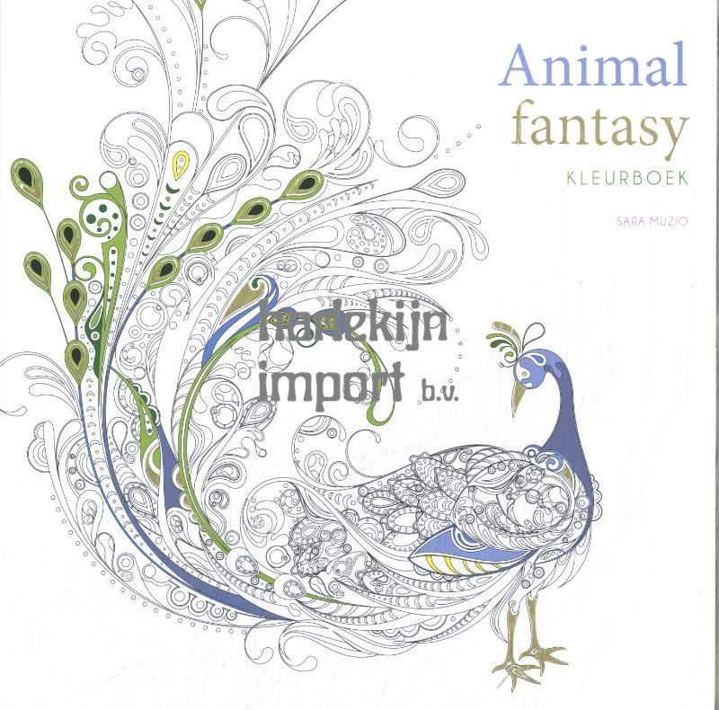 Kleurboek: Animal fantasy Volwassene