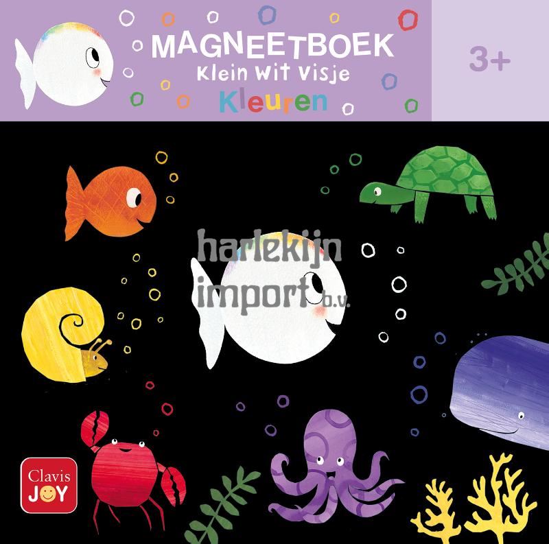 Magneetboek Klein wit visje. 3+