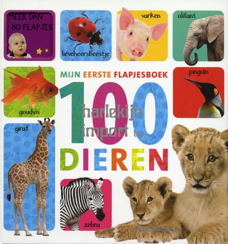 Mijn eerste flapjesboek 100 dieren. 1+
