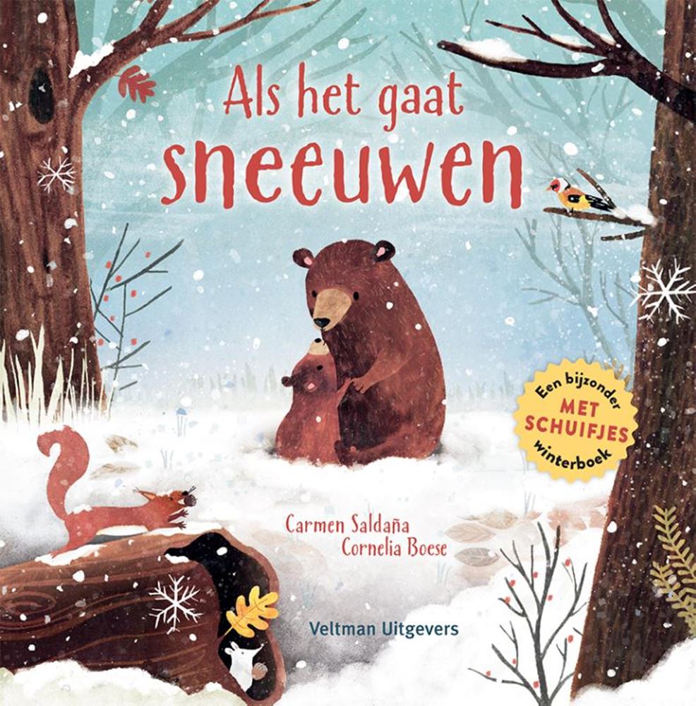 Kartonboek: Als het gaat sneeuwen 1+