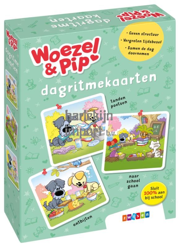 Woezel & Pip Dagritmekaarten. 3+