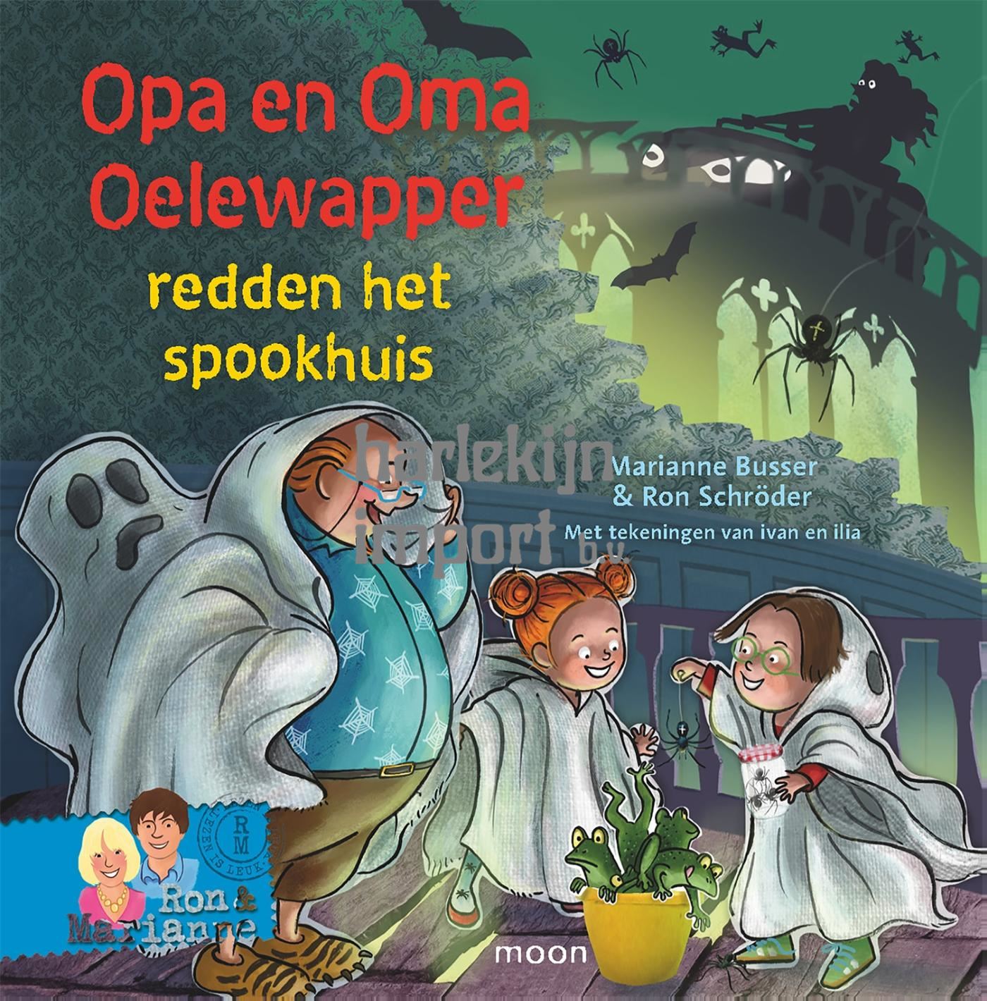 Opa en oma Oelewapper in het spookhuis.