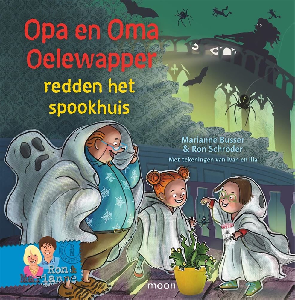 Opa en oma Oelewapper in het spookhuis.