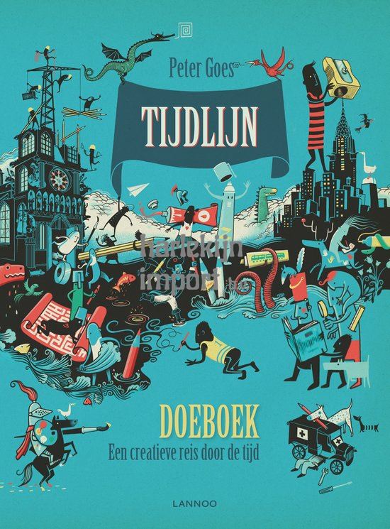 Tijdlijn doeboek. Creatieve reis. 8+