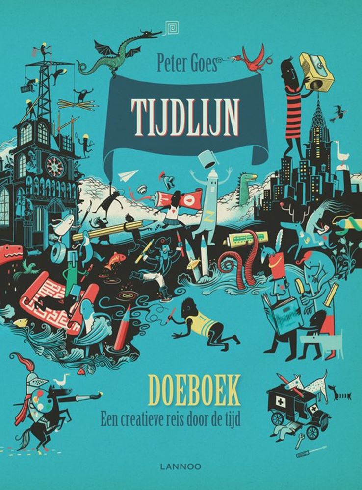 Tijdlijn doeboek. Creatieve reis. 8+