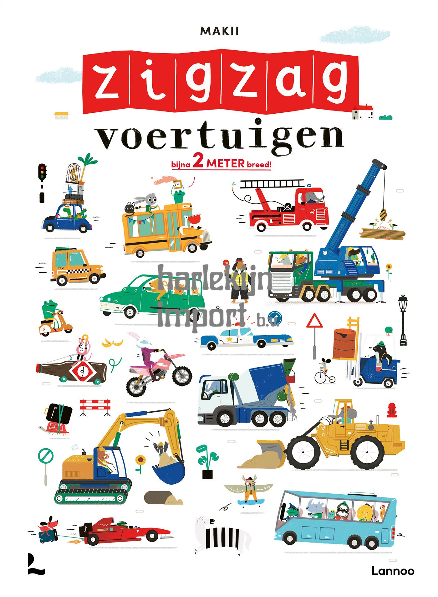 ZigZag- voertuigen bijna 2 meter breed.
