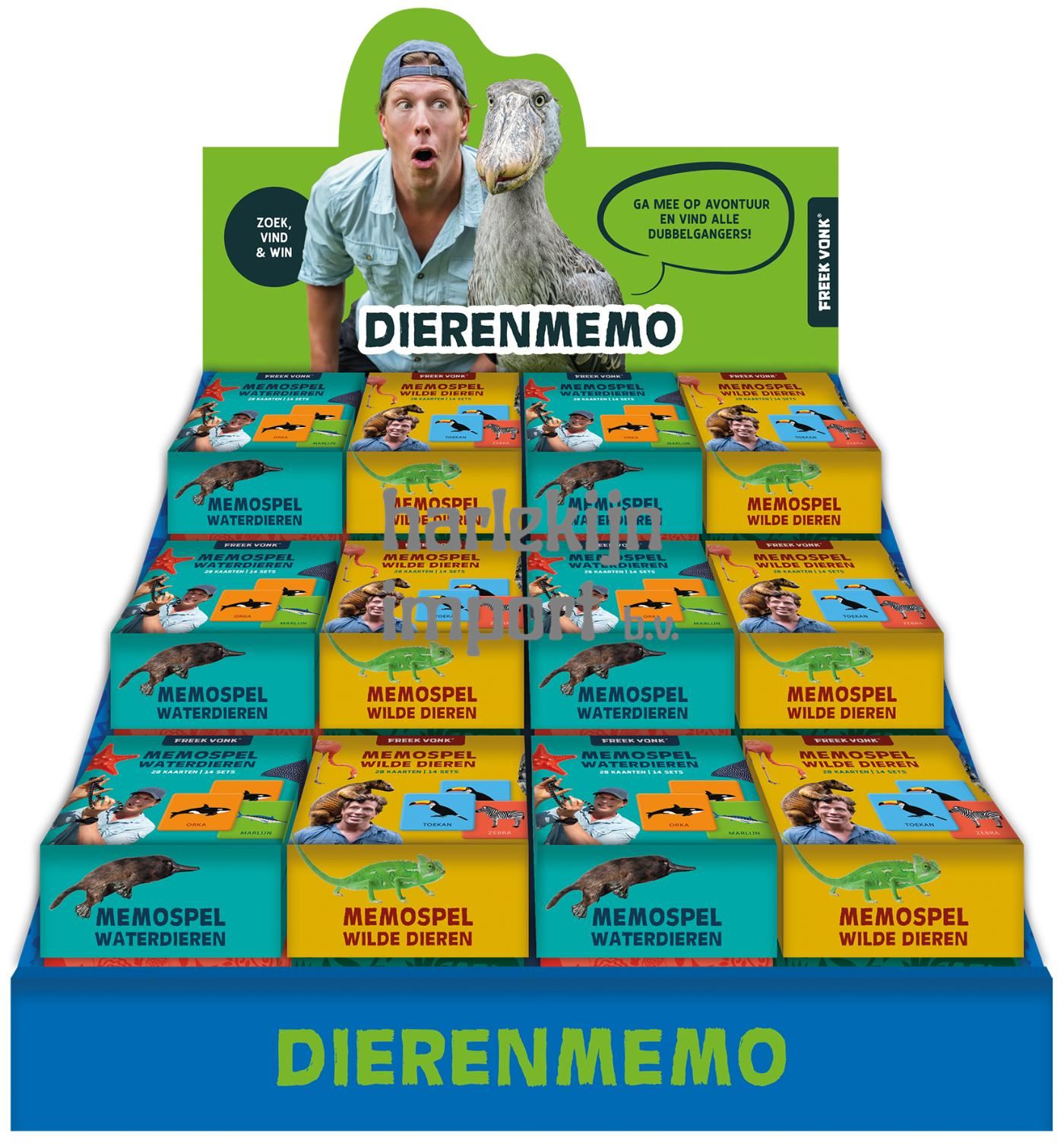 Display Freek Vonk Dierenmemo - 2 x 6 ex