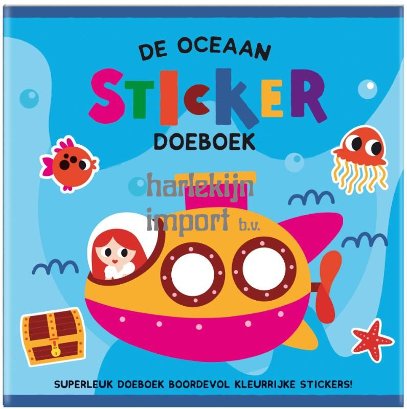 De Oceaan Sticker Doeboek - (set van 4)