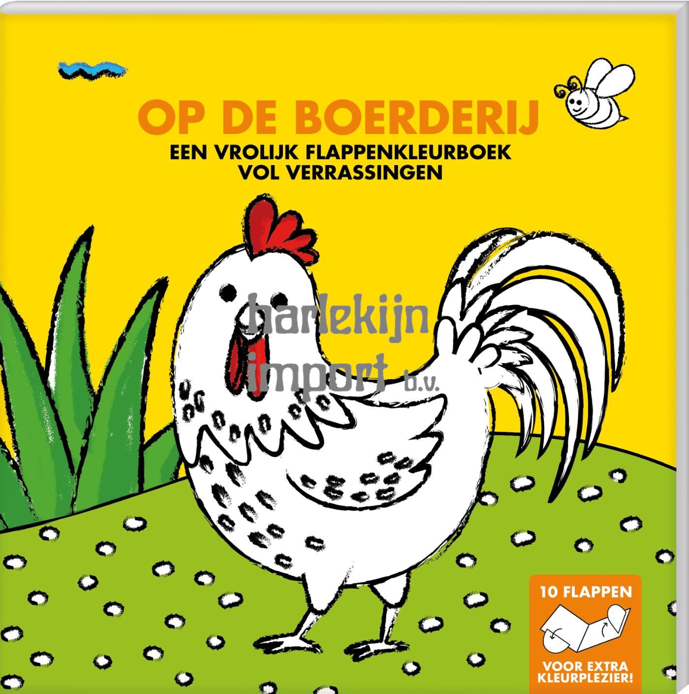 Interstat Kleurboeken met flappen - op de boerderi afbeelding