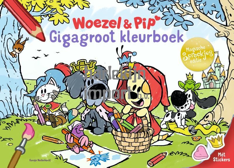Woezel & Pip: Gigagroot kleurboek Sprook