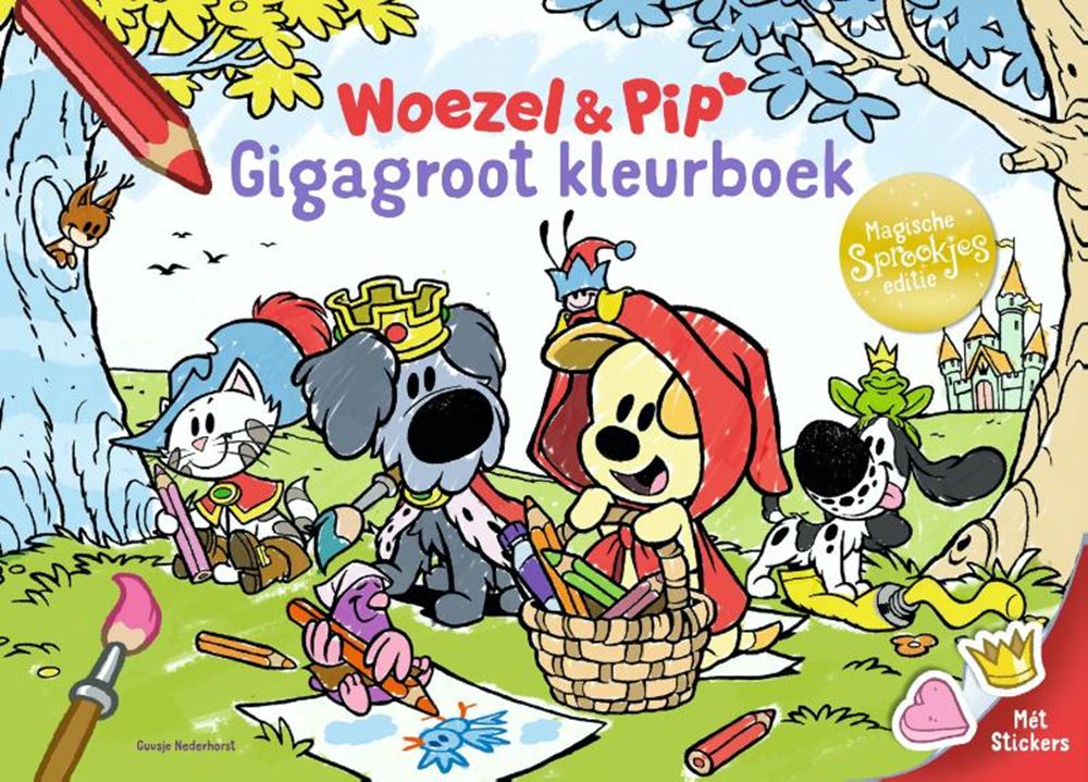 Woezel & Pip: Gigagroot kleurboek Sprook