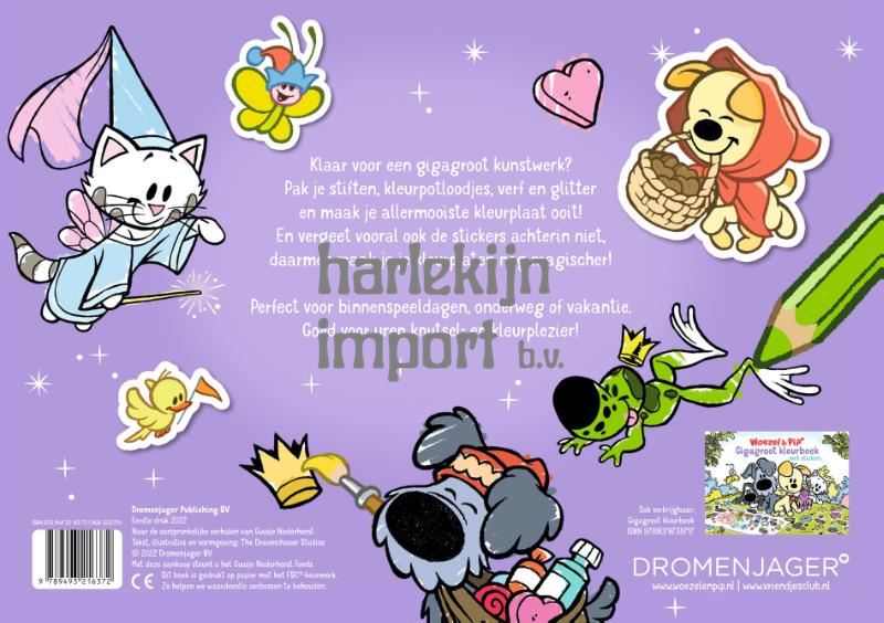 Woezel & Pip: Gigagroot kleurboek Sprook - Boeken - Harlekijn Import B.